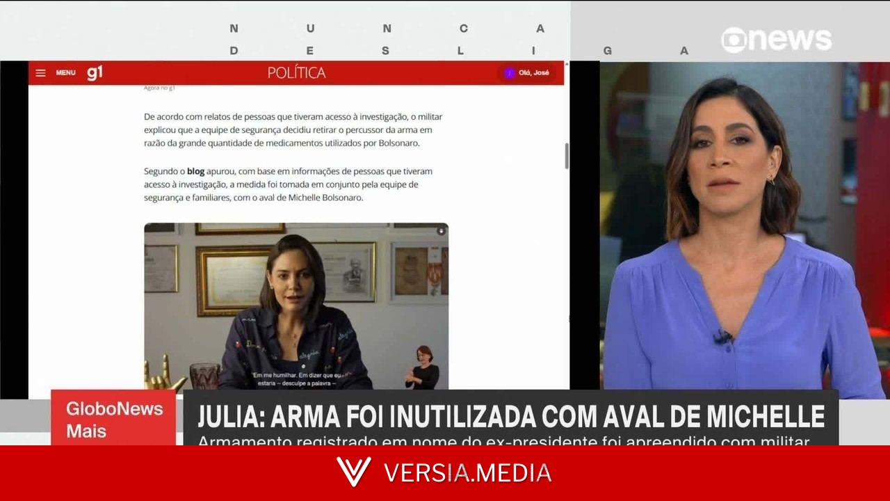 Arma de Bolsonaro apreendida com militar foi inutilizada com aval de Michelle, aponta investigação