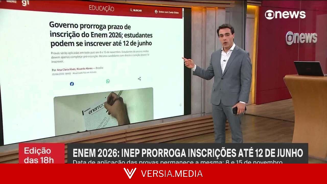 Enem 2026: inscrições terminam nesta sexta após prorrogação de prazo; taxa é de R$ 85 — Politics | Versia.media