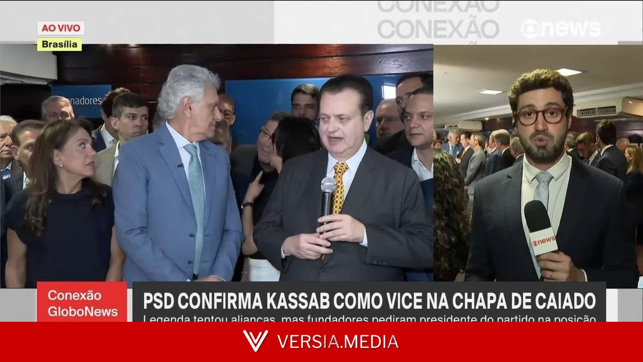 Caiado anuncia Kassab, presidente do PSD, como vice na chapa à Presidência