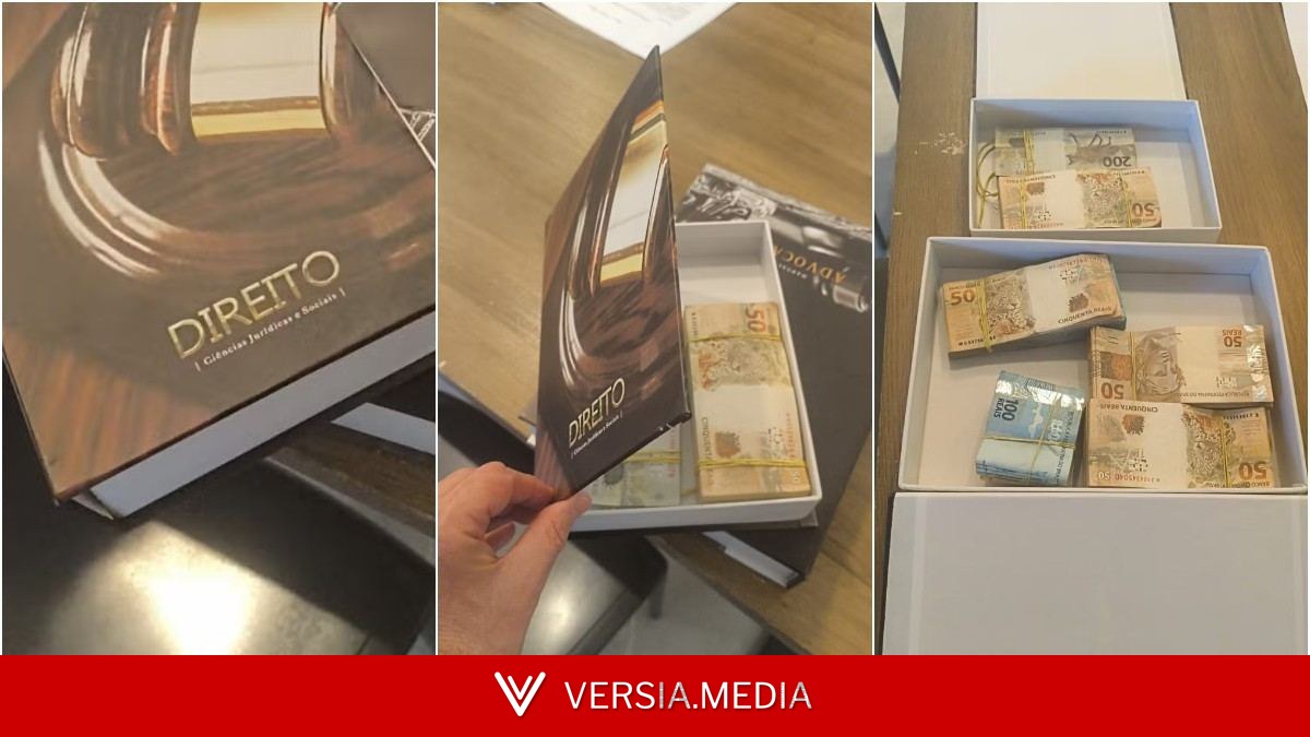 PF encontra dinheiro escondido em livro falso na casa de advogado alvo de operação nesta quarta