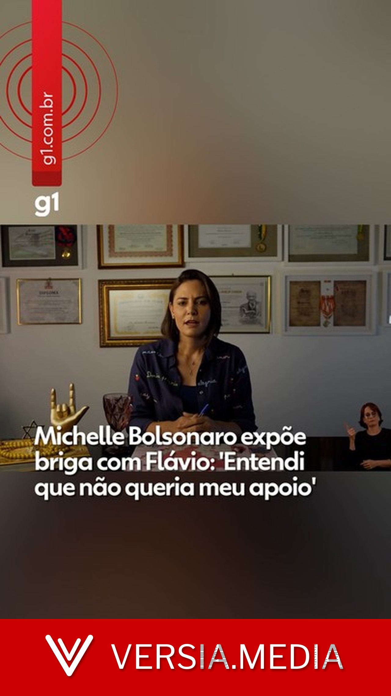'Ele foi muito ríspido', 'me maltratou no telefone': veja FRASES do vídeo de Michelle sobre Flávio Bolsonaro